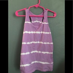 Purple tie dye old navy kids tank